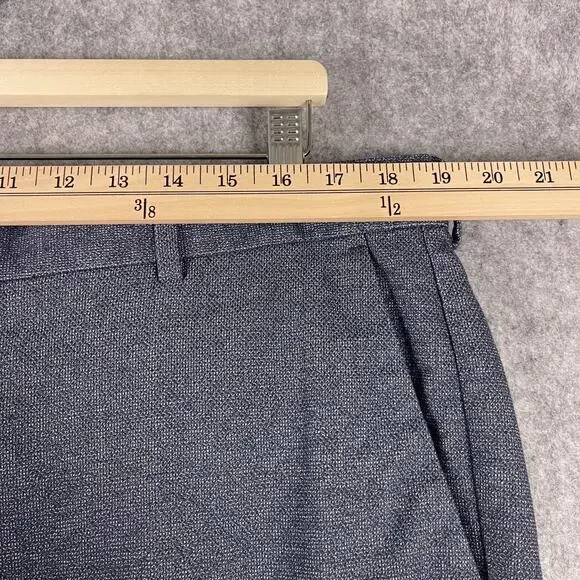 Charles Tyrwhitt Pants Mens 38x34 Blue Stretch Textured Trouser Slim Fit NEW - Picture 7 of 16